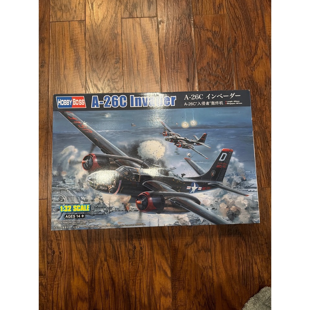 Hobby Boss A-26C Invader 1:32 Scale Model Airplane Kit 83214 New Sealed Parts